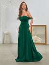 Off Shoulder Split Thigh Prom Dress-MG002