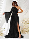 One Shoulder Split Thigh Formal Dress-SSL6093-2