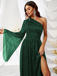 One Shoulder Split Thigh Formal Dress-SSL6093-1