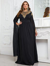 Giffniseti Plus Split Sleeve Sequin Decor Maxi Formal Dress-FPS369